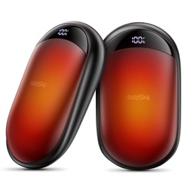 coldSky 2 Pack Rechargeable Hand Warmers Magnetic Electric Hand Warmers with Digital Display, Up to 16 Hrs Battery Life, for Men,Women,Golfing, Camping, Hunting, Hikking