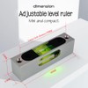 Metal high precision strip type adjustable level small level ruler
