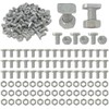50 Cropped Head Aluminium Greenhouse Nuts & Bolts Genuine Elite