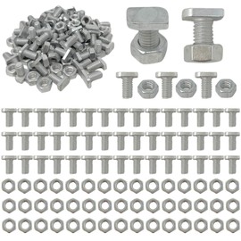 50 Cropped Head Aluminium Greenhouse Nuts & Bolts Genuine Elite Greenhouses Parts