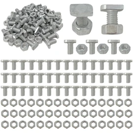 50 Cropped Head Aluminium Greenhouse Nuts & Bolts Genuine Elite Greenhouses Parts