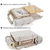 Multifunctional Wicker Picnic Basket Set for 2 with Blanket and