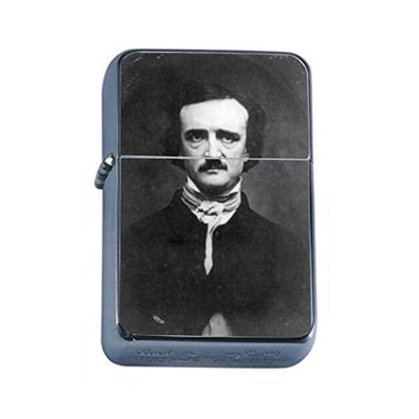 EDGAR Allan Poe Photograph Oil Lighter D-509