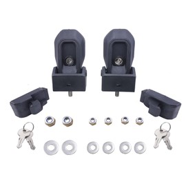 TENGWUMA Hood Latch with Keys Fits for Jeep Wrangler JL & Gladiator JT 2 Door & 4 Door Black 2018 2019 2020 2021 Hood Latch Lock Catch