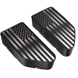 EVPLNT Stake Pocket Cover Set of Two Compatible with Chevy Colorado/GMC Canyon 2023-2026, Truck Hole Caps Plugs (Black/Silver)