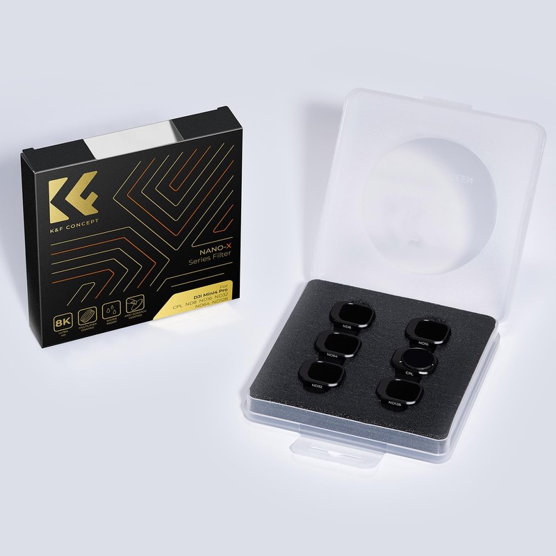 K&F CONCEPT Mini 4 Pro ND Filter Set, Polarising Filter,