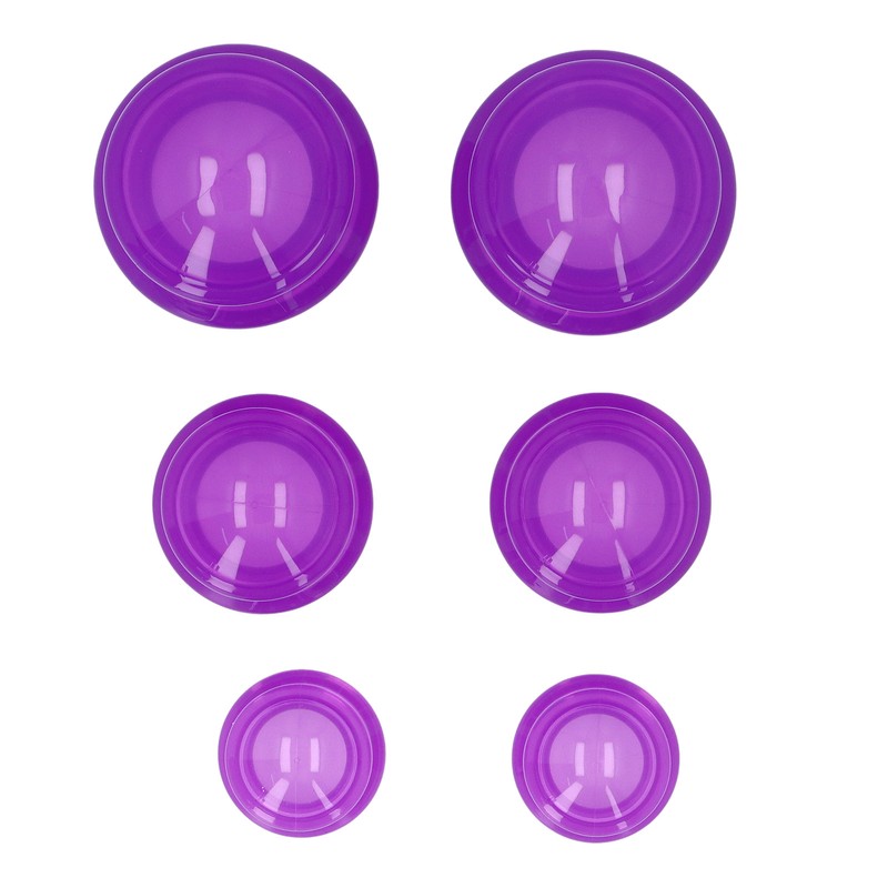 6pcs Silicone Cupping Set High Transparency Wet Absorption Negative Pressure