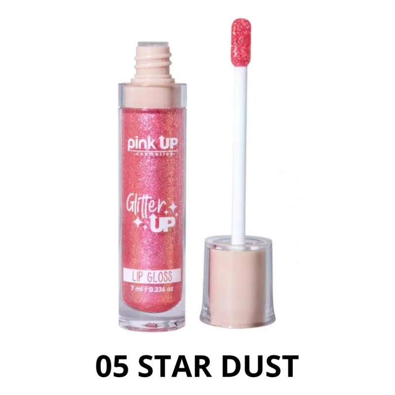 Lip Gloss Pink Up Glitter Up Brillo Hidratante Kit 6pzs