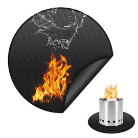 Fire Mat For Fire Pit, 20in Round Fire Pit Mat, 3 Layer Spark Embers Protection Mat for Hearth Chiminea for Decking for Decking,Grass,BBQ,Grill,Floor,Patio,Backyard,Camping