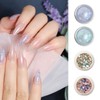 6 Pieces Nail Powder And 8 Pieces Nail Glitter With