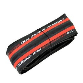 Vittoria Rubino Pro IV G2.0 GRAPHENE Clincher Tire 700x25C, Red/Black, 2 Tire, VT1854