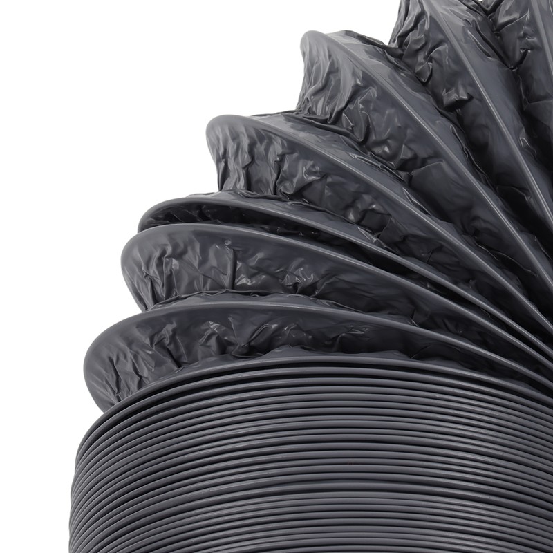 Flexible Aluminum Ducting Duct 1m Length with Clamp for Ventilation