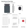 Sinjimoru Removable Cell Phone Wallet with Flap, Wireless Charging Compatible