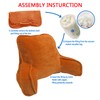 BYTIDE DIY Assembly Super Soft Velvety Backrest Reading Bed Rest