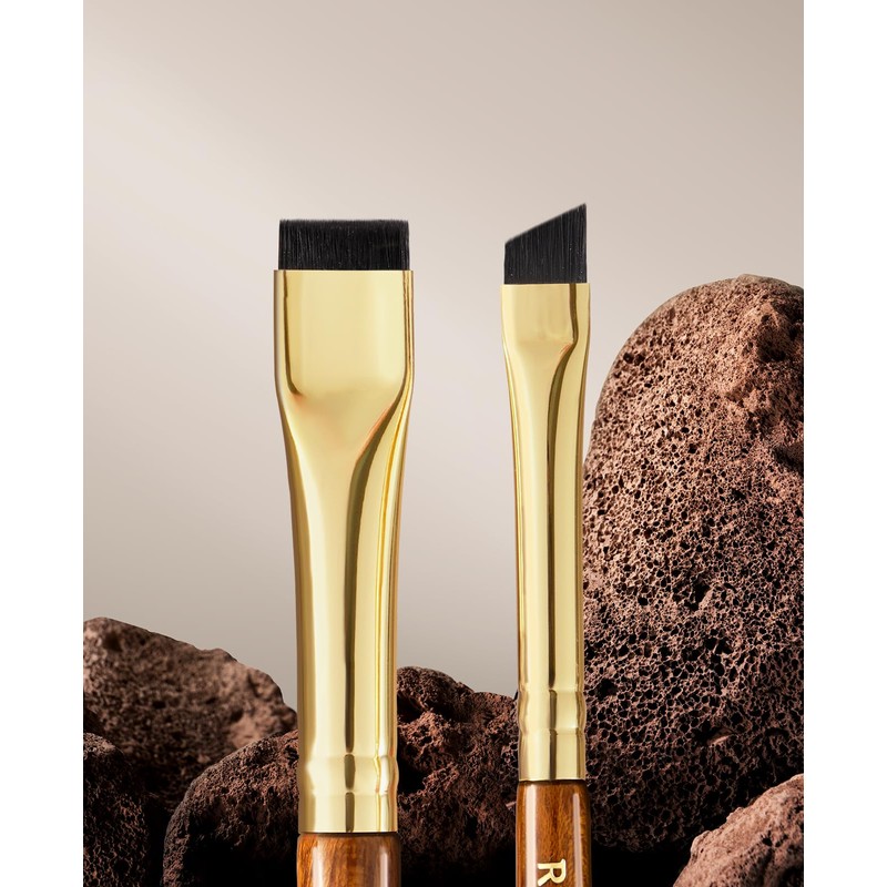 ROWNYEON CM161 Eyeliner Brush, 2 in 1, Diagonal Shape, Arc