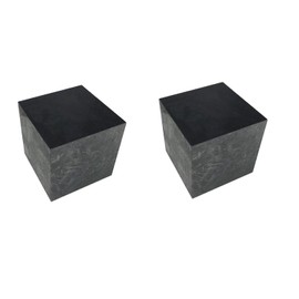 OTOOLWORLD 99.9% Purity Graphite Ingot Block EDM Square Graphite Plate Milling Surface (1x1x1 inch(25.4x25.4x25.4MM) 2pcs)