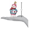Old World Christmas Ornaments Expectant Snowlady Glass Blown Ornaments for