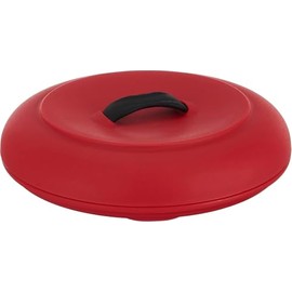 Dexas Microwavable Tortilla Warmer 8.5"x 8.5"x 2.5", Red Color. Ideal for Tortillas, breads, Pancakes, pita Bread, Corn breads