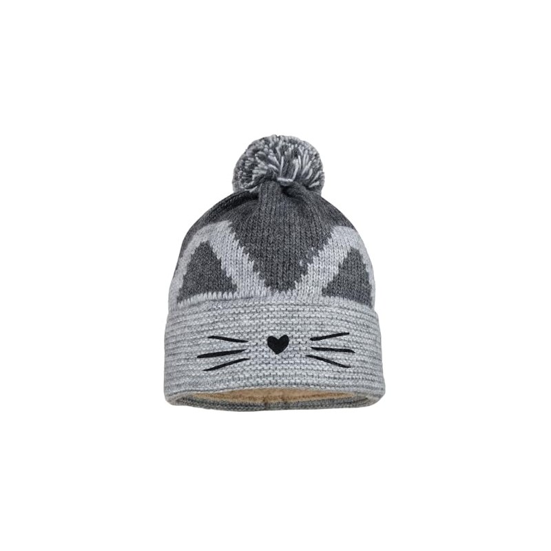 maximo Girls Cat Lined Hat, gray