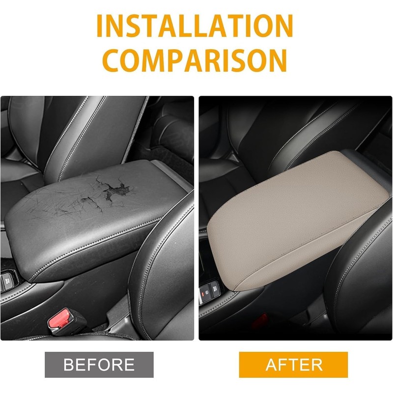 AOMSAZTO Armrest Covers for 2023 2024 Honda Accord Beige