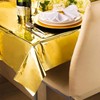 PartyWoo Gold Foil Tablecloth, 137 x 274 cm, Rectangular Party
