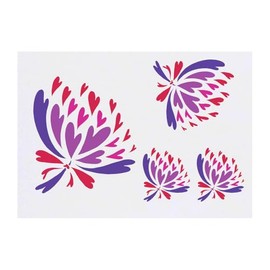 4 x 'Heart Bouquet' Temporary Tattoos - Water Resistant, Skin-Safe, Non-Toxic Transfers, Mixed Sizes (TO00081750)