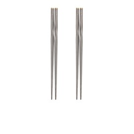 Thous Winds Titanium Chopsticks, Compact, Lightweight, Titanium, Barbecue Chopsticks, Tableware, Cutlery, Disassemblable, Anti-Slip, For Outdoor Activities, Camping, Includes Bag