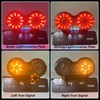 Biqing Multifunction Universal Red Lens Double Motorcycle Taillight/Turn Signal/Brake Stop