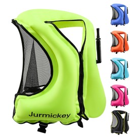 Snorkel Vest for Adults, Inflatable Snorkeling Vest for Men & Women, Portable Swim Jacket & Buoyancy Vest for Snorkeling