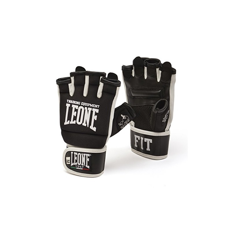 LEONE 1947 GK093 Fit-Boxe Gloves, Unisex adult, Black, S
