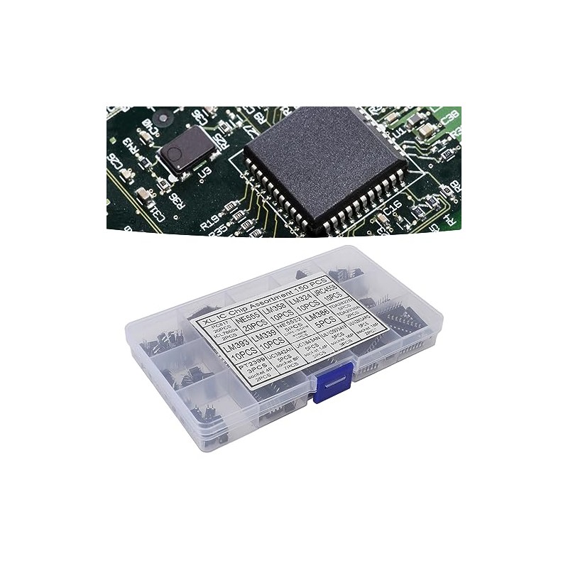 Kit de Componentes Electrónicos IC Chip 150 Uds con Opamp