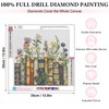 Yezavesu Book Diamond Art Kits for Adults, Book Flower Diamond