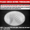 VIVIDA Flexible Sink Drain Pipe, 1-1/2" Expandable Flexible P Trap