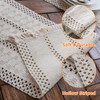 Macrame Table Runners Cotton Linen Fringe Boho Table Runner, Rustic