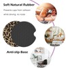 2 Pcs Car Cup Coasters, Brown Cheetah Print Universal Non-Slip