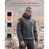 DEWBU Heated Jacket Polar Fleece with 12V Battery Pack Soft