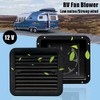 MASO 12V One-Way Silent Cooling Fan Side Exhaust Port Air
