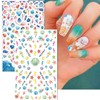 TailaiMei TailaiMei Summer Beach Nail Stickers, 1500+ Pcs Self-Adhesive DIY