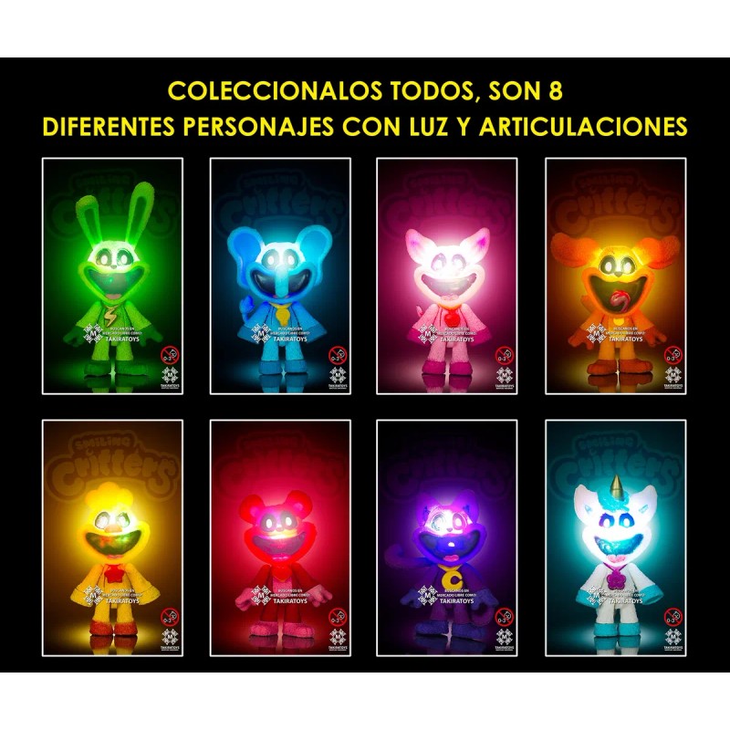 Smiling Critters Cat Nap Animales Sonrientes Juguete C/luz
