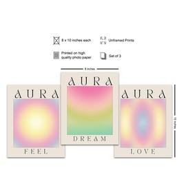 Spa Yoga Zen Wall Art - Inspiration positive Affirmations Wall Decor - Preppy Room Decor Aesthetic - Danish Pastel spiritual Motivational quote Decoration for Women Teens Room - Aura Angel Number