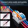 GKEEMARS 10 Pcs Lever Wire Connectors, Quick Wiring Cable Connector