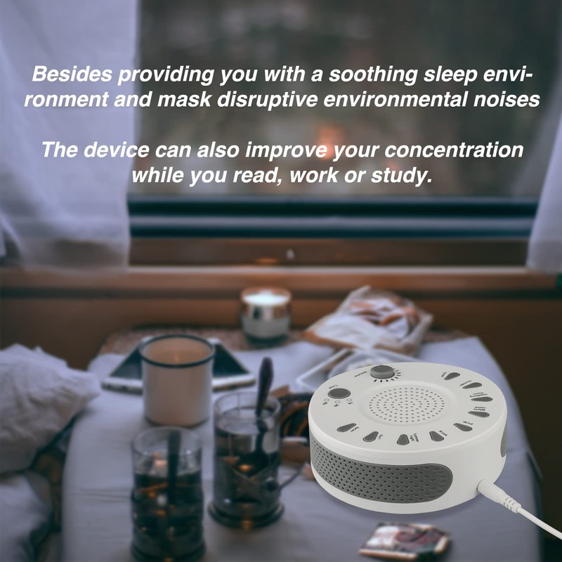 Unionway White Noise Machine, Comfortable Sleep Goods, 27 Types of