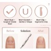 Armiz Cuticle Pusher with Fork- Dual-Ended Stainless Steel Nail Tools