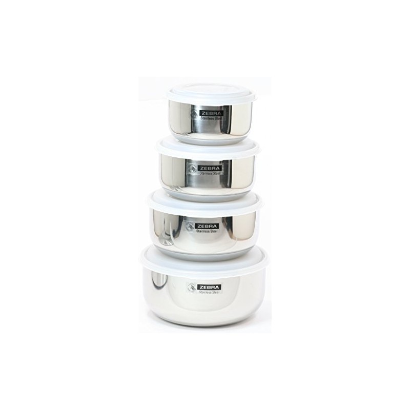 Leak Proof (18-8) Stainless Steel Food Storage Containers Nesting Set