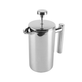 Sarini 350ml Stainless Steel French Press Coffee Pot 3-Layer Filter Double Insulated French Press Coffee Pot For Home And Office Coffee Pot