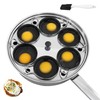 6 Cups Egg Poacher, Stainless Steel Stovetop Poached Egg Cooker,