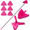 Wall Mop with Long Handle 80 inches, Upgraded 180? Collapsible