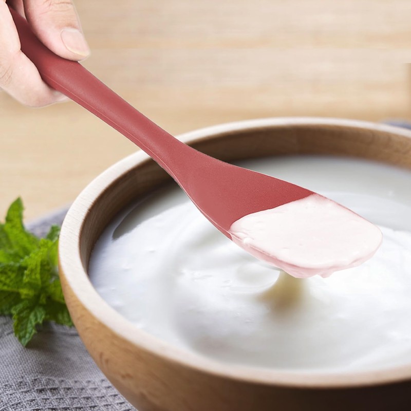 Upgrade Silicone Spatula Spoon Set,VOVOLY Heat Resistant Rubber Spoonula, Seamless