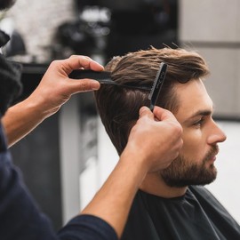 Juego De 11 Piezas De Maquinilla De Afeitar Manual Para Hombres, Recortadora De Cabello Con 10 Cuchillas De Repuesto, Ideal Para Peluqueros Y Uso DoméStico