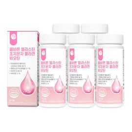 Correct Elastin Ultra-Low Molecule Collagen Biotin 60 Tablets 5 Boxes (Total 300 Tablets 10 Months Supply) / 올바른 엘라스틴 초저분자 콜라겐 비오틴 60정 5박스 (총 300정 10개월분)